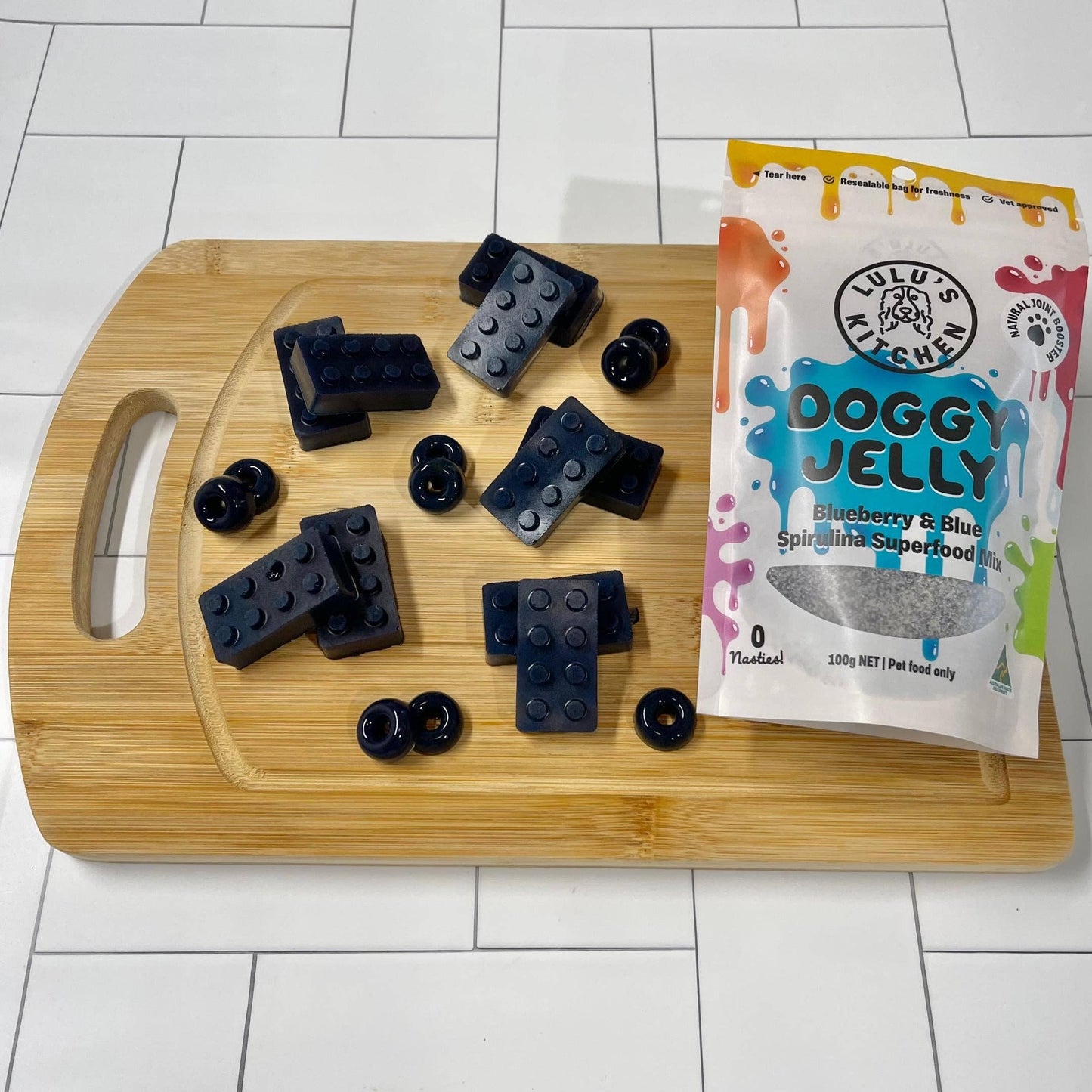 Gelée de superaliments aux bleuets et à la spiruline bleue